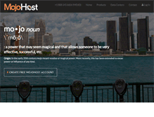 Tablet Screenshot of mojohost.com